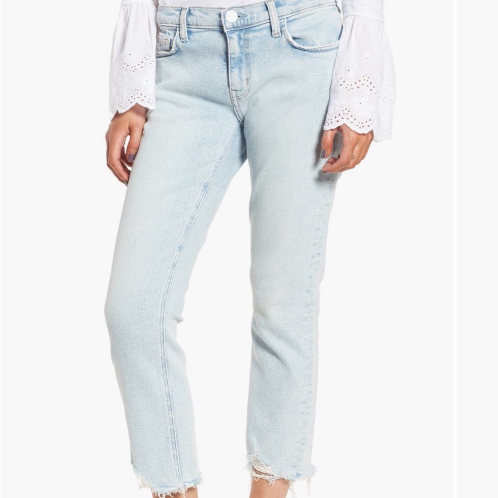 Current/Elliott Light Wash Ankle Jeans